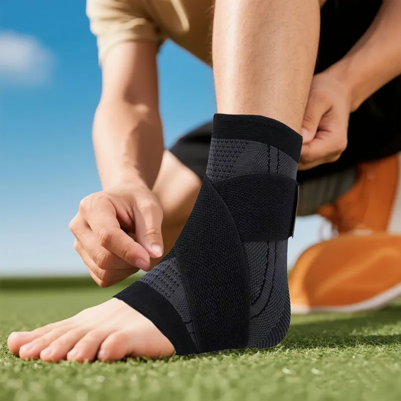 1PC Druck Verband Knöchel Schutz Sport Fußkettchen Unterstützung Fuß Strap Nylon Gestrickte Elastische Knöchel Brace Gym Basketball Laufen