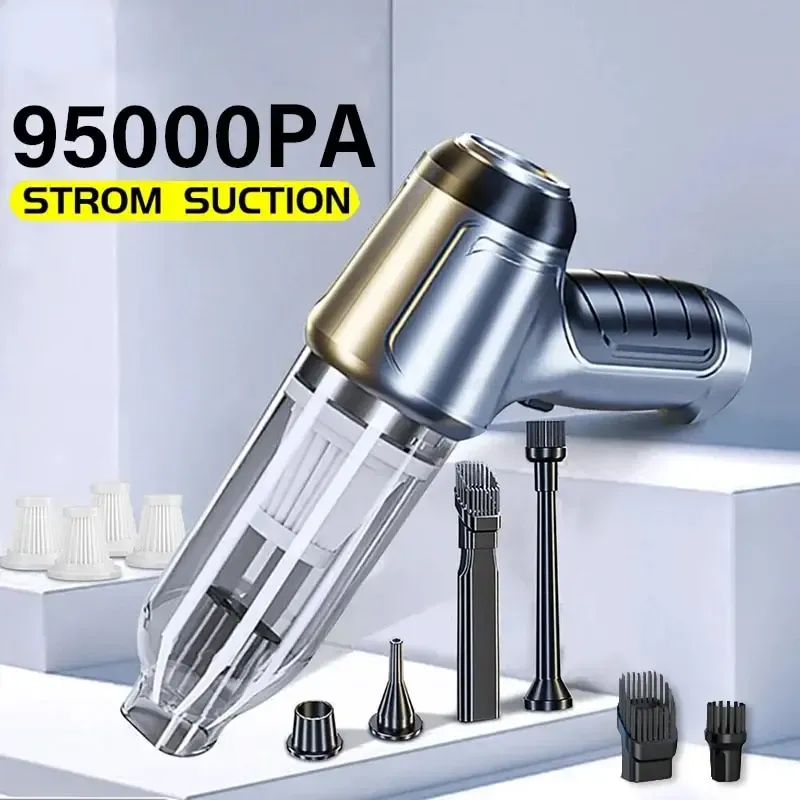 Auto Staubsauger 4 In 1 Drahtlose Staubsauger Duster Handheld Vakuumpumpe Für Zuhause Tragbare Cordless StrongSuction Auto Reiniger