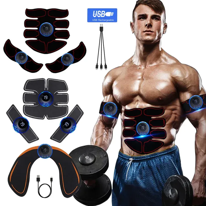 Ems Muskels timulator abs Trainer Muskel Toner USB wiederauf ladbare elektrische Massage gerät Bein Arm Bauch Gewichts verlust Fitness Workout unise