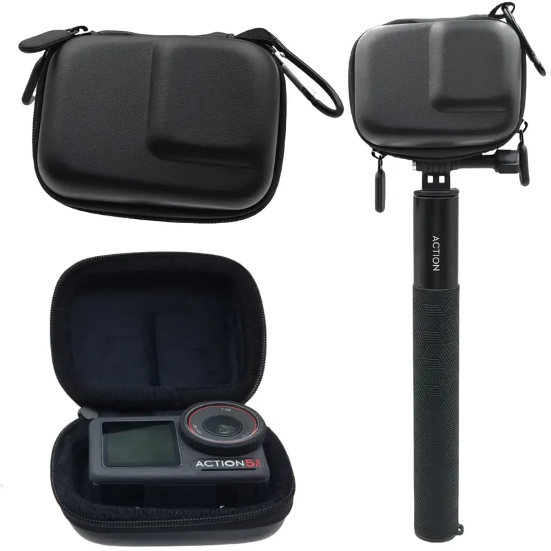 Lagerung Schutzhülle Tragen Tragbare Für DJI Action 5 Pro 4 3 Gopro Hero 13 12 11 10 9 EVA Mini Shell Wasserdicht Stoßfest