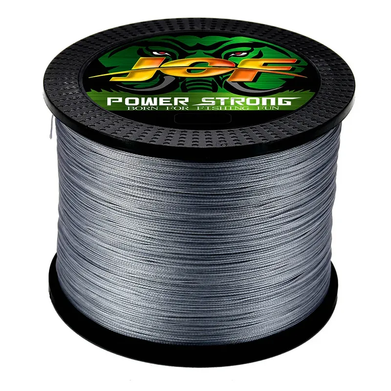 JOF Angelschnur mit 12 Strängen, 500 m/100 m/300/1000 m, geflochtener PE-starker Draht, Multifilament, langlebiger Meer-Salzwasser-Japan-Draht
