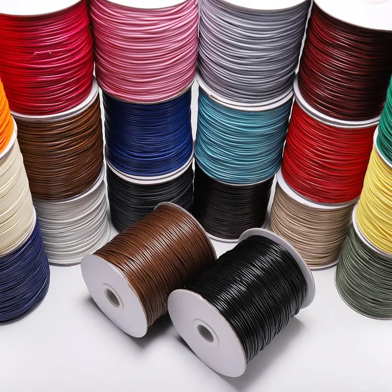 10 mt/los Koreanische Gewachste Baumwolle Schnur Gewachste Faden Schnur String Strap Halskette Seil Perle Für DIY Armband Für Schmuck Machen Erkenntnisse