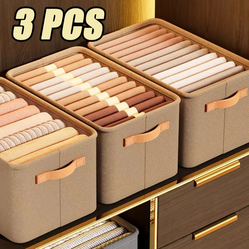 1/2/3PCS Faltbare Kleidung Organizer Schrank Kleidung Hosen Lagerung Organizer Closet Organizer Schublade Organizer Spielzeug lagerung