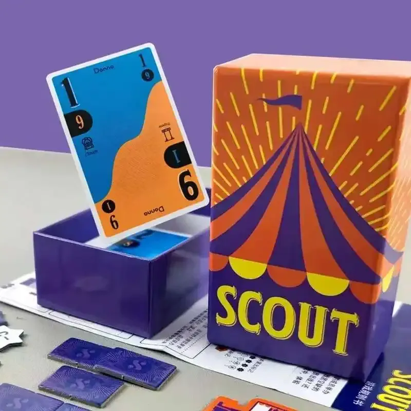 Scout-Kartenspiel, Circus Scout-Brettspiel, 2–5 Personen, Poker-Kartendeck für Party