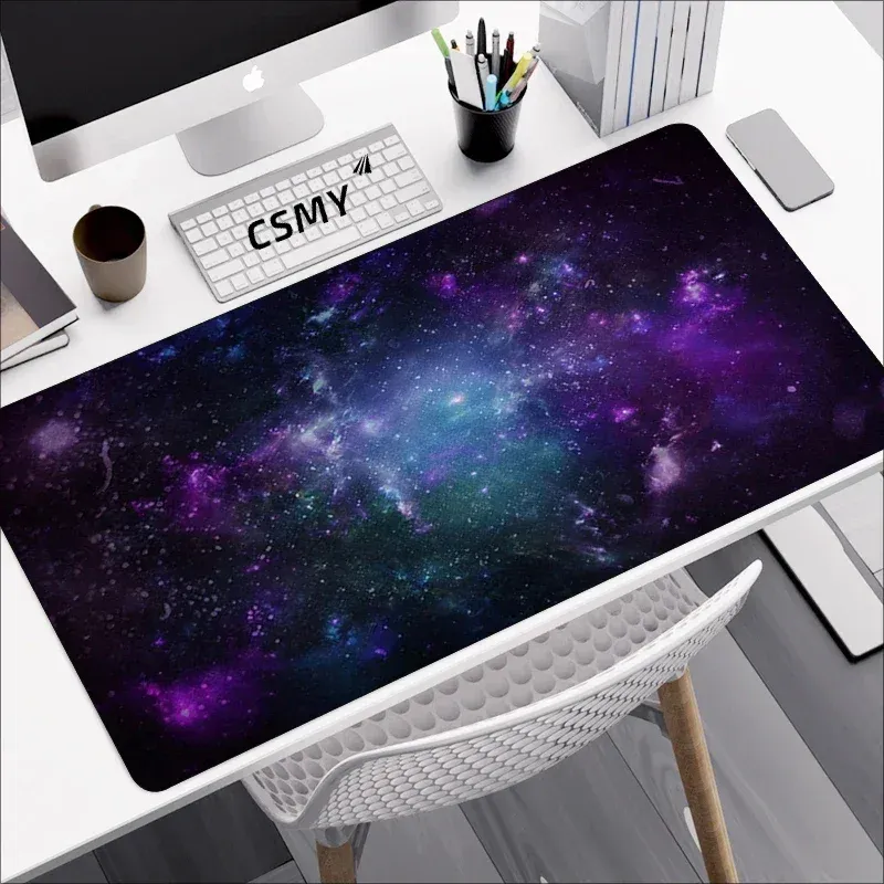 Maus-Unterlage, Gamer Galaxy Tastaturmatte, Gaming-Schreibtischschutz, Laptop-Unterlage, Große Mauspad-Matte, Cartoon XXL Schreibtischmatte, Niedliche Matten