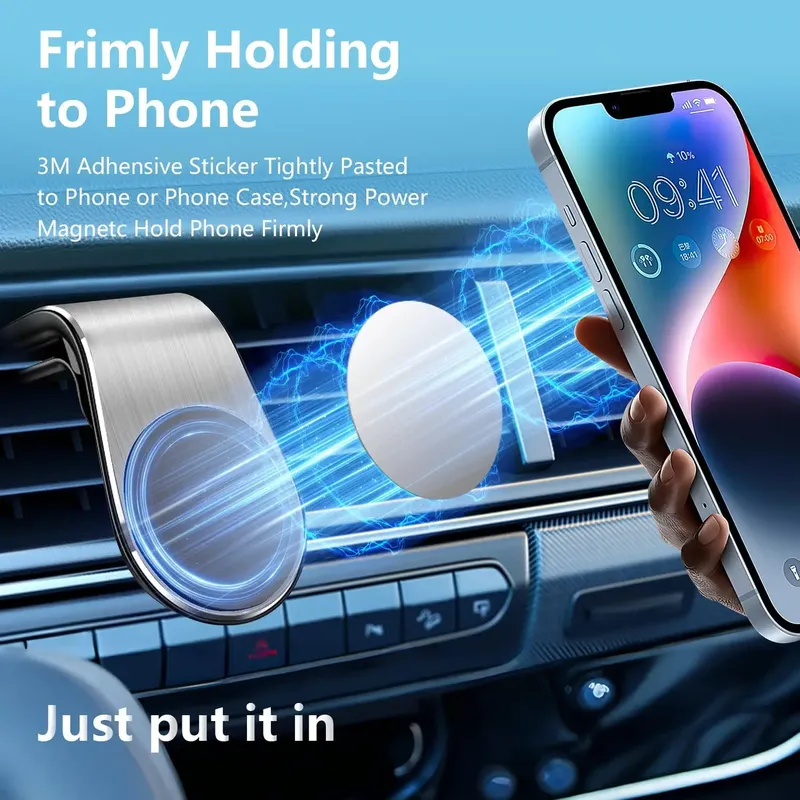 Universelle Auto-Handyhalterung L-Form 360° °   Rotierender Magnetischer Auto-Handyhalter für iPhone und Android