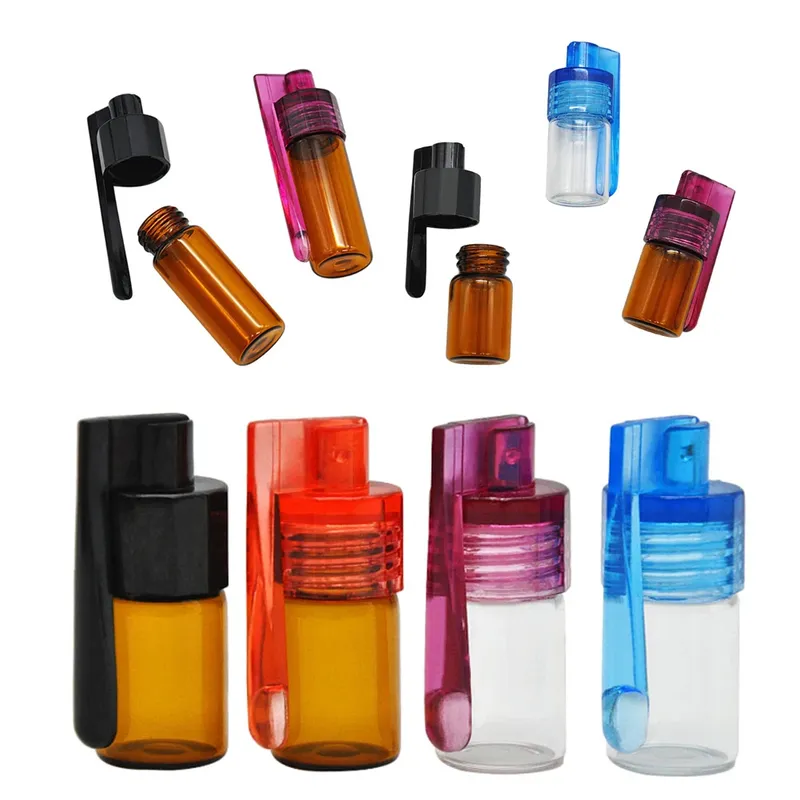 2/4 Stück 36 mm 51 mm Flaschenetui Glasflasche mit 1 Stück Funel Kunststoffabdeckung Aufbewahrungsflasche Wohnaccessoires Cooles Gadget für Männer
