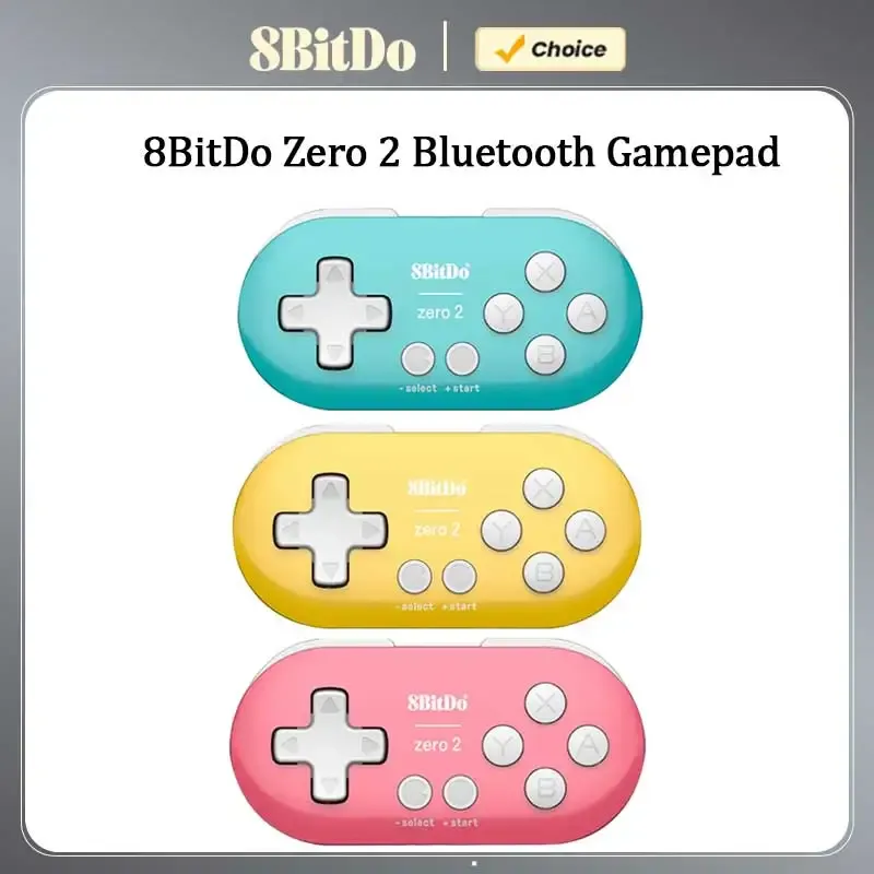 8BitDo Zero 2 Bluetooth Gamepad Mini Controller kompatibel für Nintendo Switch PC Windows Android macOS