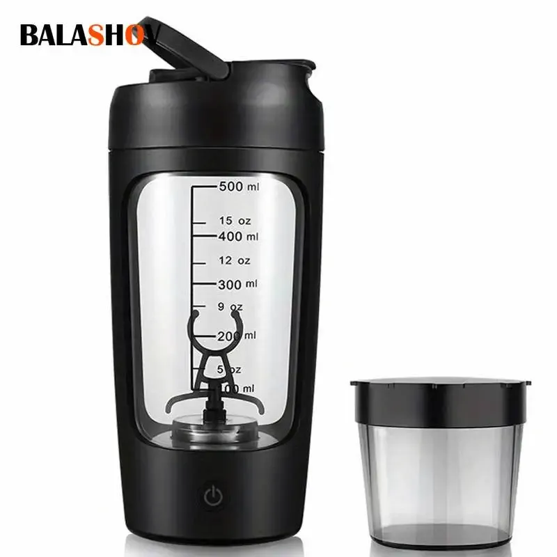 500 ml Elektrische Protein Pulver Mischen Tasse Automatische Shaker Flasche Mixer Shake Flasche Milch Kaffee Mixer Wasserkocher für Gym im freien