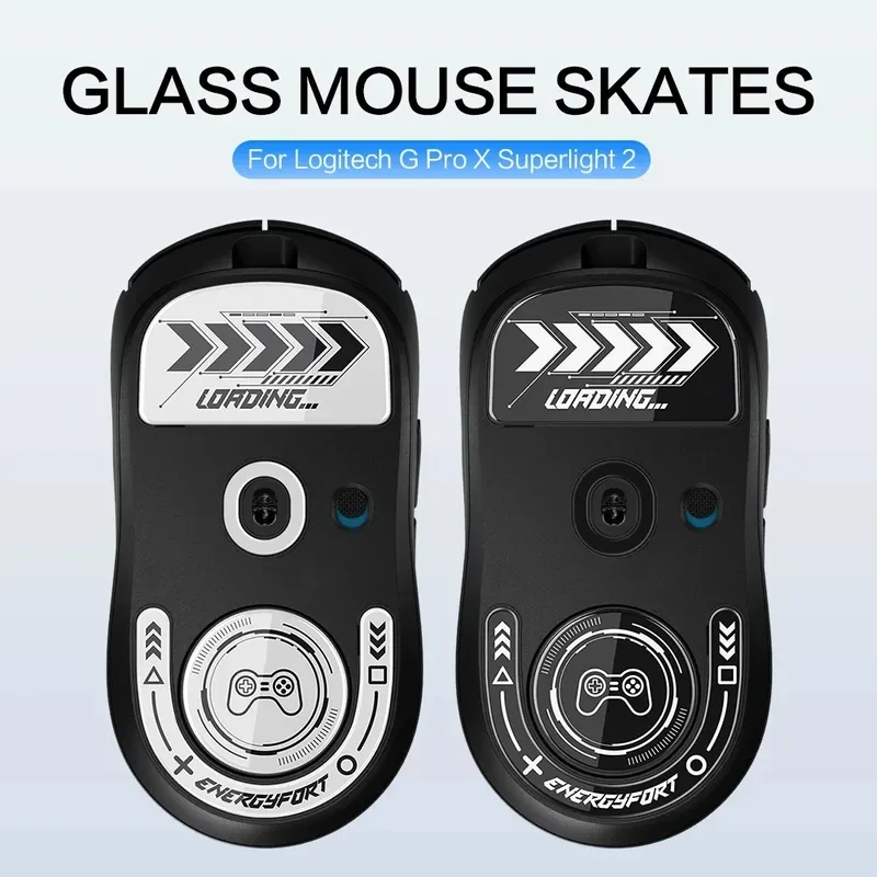 Mausfüße, Skates für Logitech G Pro X Superlight 2, kabellose Gaming-Maus, abgerundete, gebogene Kanten, Glas-Mausfüße, Ersatz