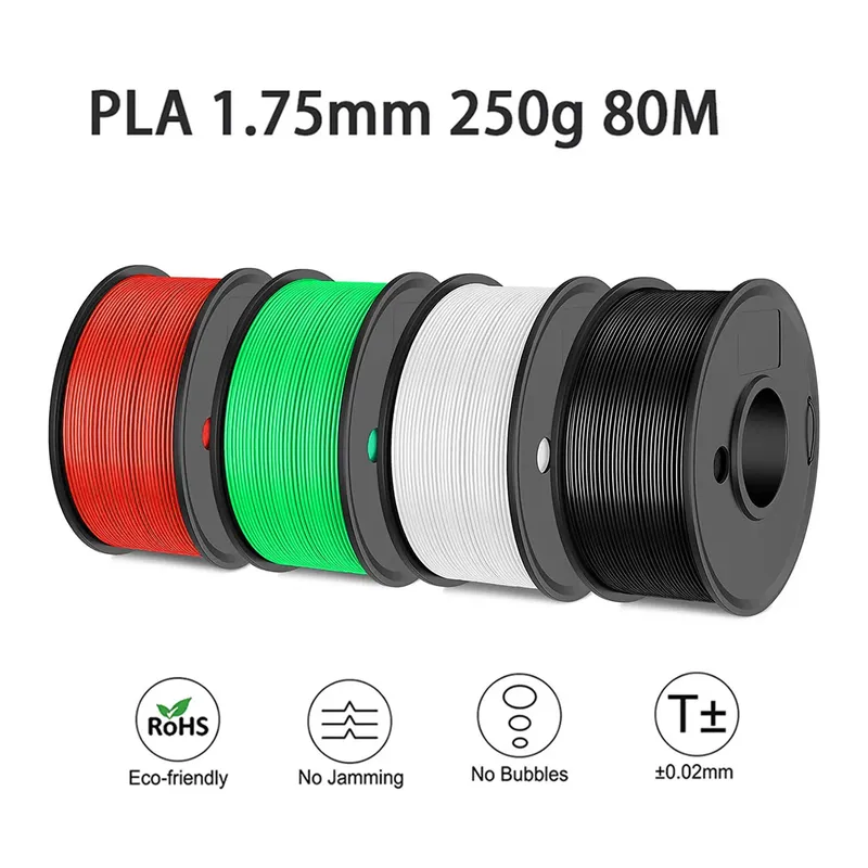 Easythreed 3D-Druckfilament PLA 250 g Länge 80 m Durchmesser 1,75 mm FDM-Druckmaterial