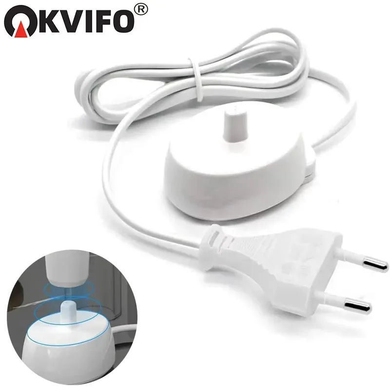 KVIFO-Ladestation, passend für Oral B elektrische Zahnbürste, iO-Serie 3, 4, 5, 6, 1000/3000/5000/7000, wasserdichte induktive Ladestation