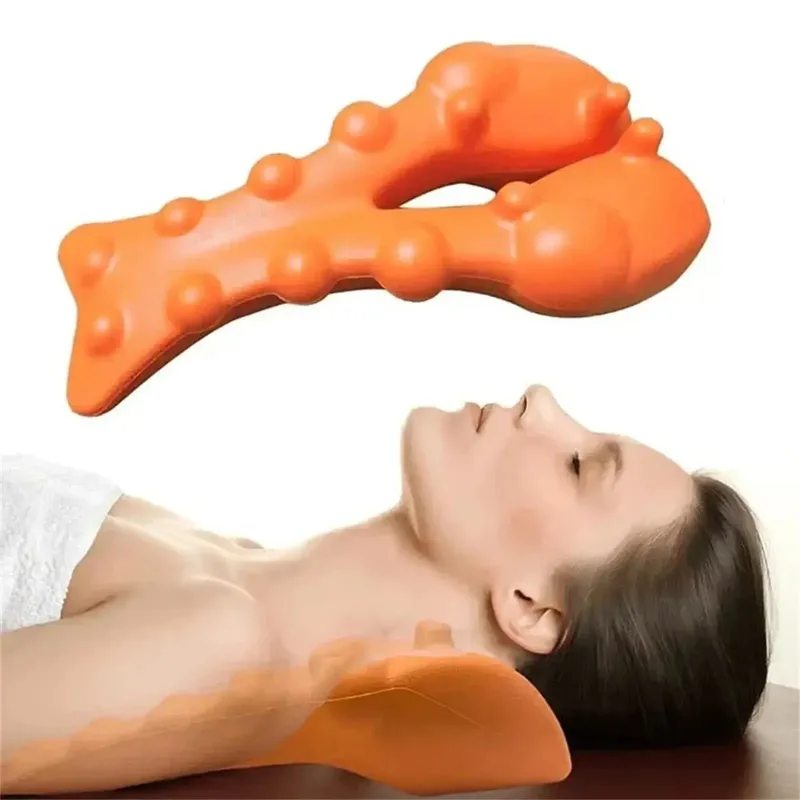 Zervikales Traktionsgerät, Nackenstrecker, Massagegerät für Nacken- und Schulterstrecker, Triggerpunkt-Massagegerät, Nackenstützgerät