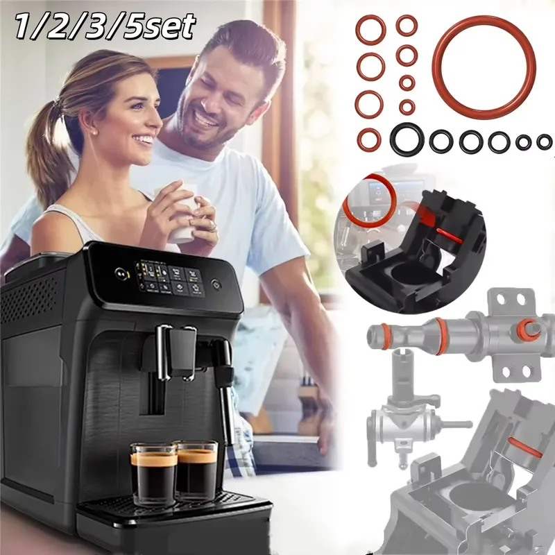 1-5set O-Ring Dichtung Kit Silikon Dichtung Werkzeuge Für Food Grade Kaffeemaschine Brauen Gruppe Auslauf stecker Wartung Zubehör