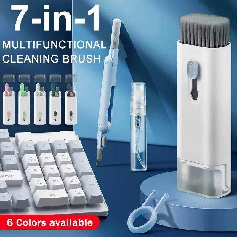 7-1 Computer Tastatur Reiniger Pinsel Kit Kopfhörer Reinigung Stift Für Headset Tastatur Reinigung Werkzeuge Reiniger Keycap Puller Kit