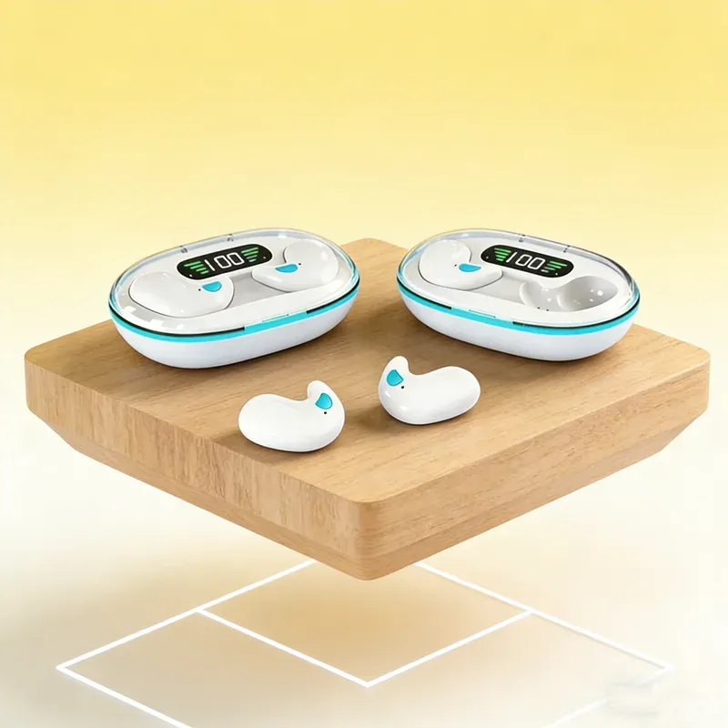 Mini Kabellose Kopfhörer Bluetooth-Kopfhörer Geräuschunterdrückung Sport Spiel Schlaf Bluetooth-Ohrhörer HIFI Stereo Musik-Headset
