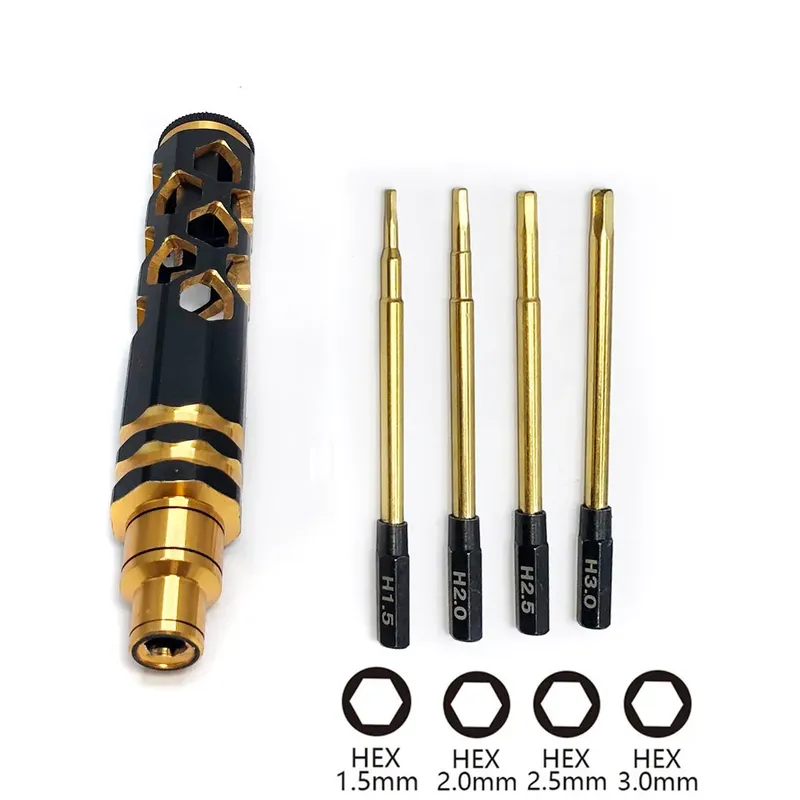 Sechs kant schrauben dreher Schrauben dreher Set 1,5mm 2,0mm 2,5mm 3,0mm Sechs kant werkzeug für fpv Renn drohne Heli Flugzeuge Autos Boot RC Teile - 7.81 EUR