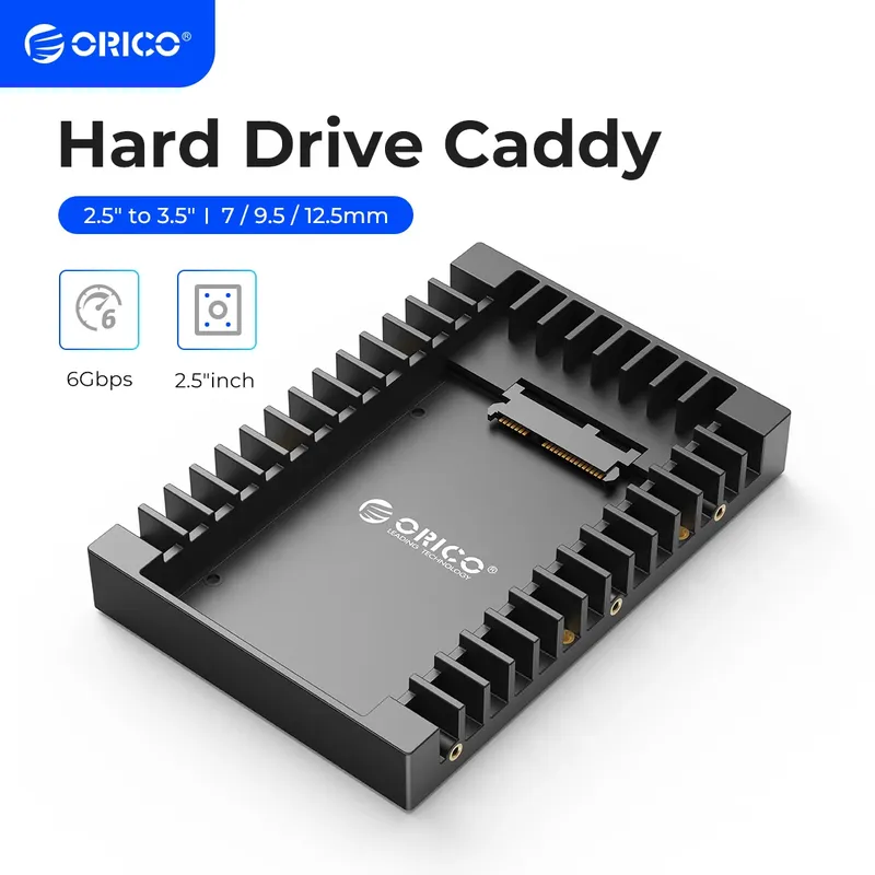 ORICO Festplatten-Caddy, unterstützt SATA 3.0, unterstützt HDD und SSD 2,5 Zoll, 7 mm, 9,5 mm, 12,5 mm, Computerzubehör