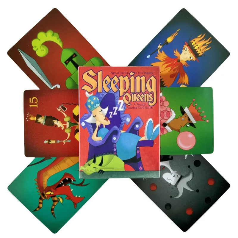 Vollständige englische Sleeping Queens Brettspielkarte, Familiengeschenk, Wake Up Queen, Strategiespiel, lustige Kinderspielkarte - 5.57 EUR