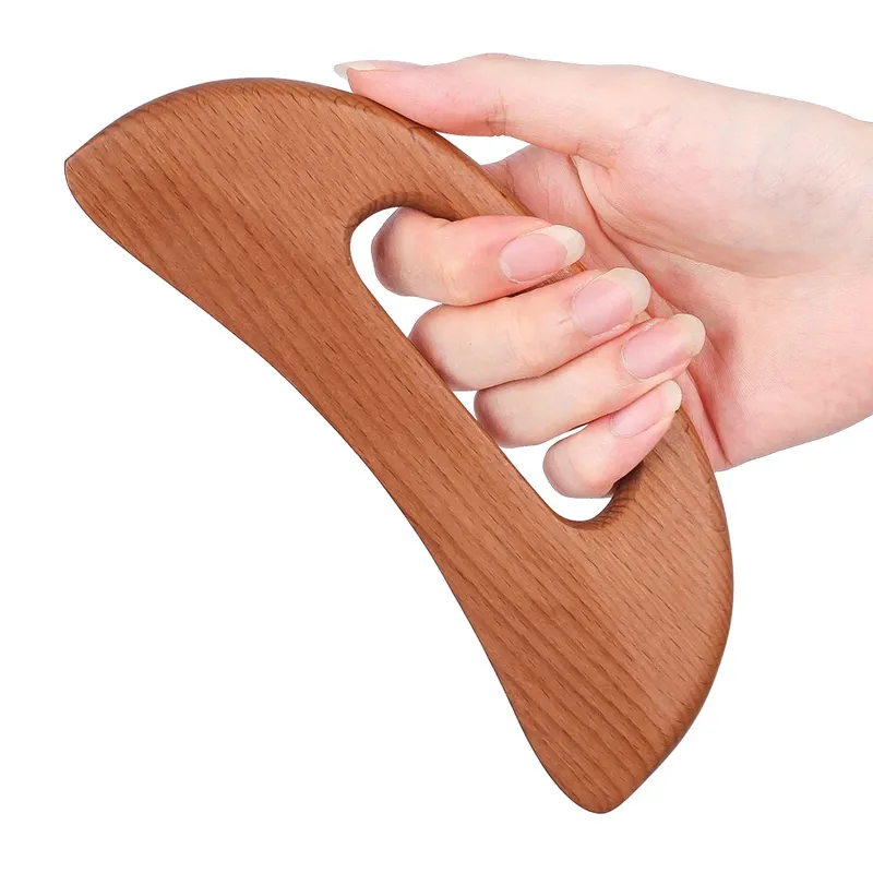 Gesundheitswesen Abnehmen Guasha Brett Holz Therapie Massage Stick Lymphdrainage Massagegerät Schaben für Entspannung und Erholung