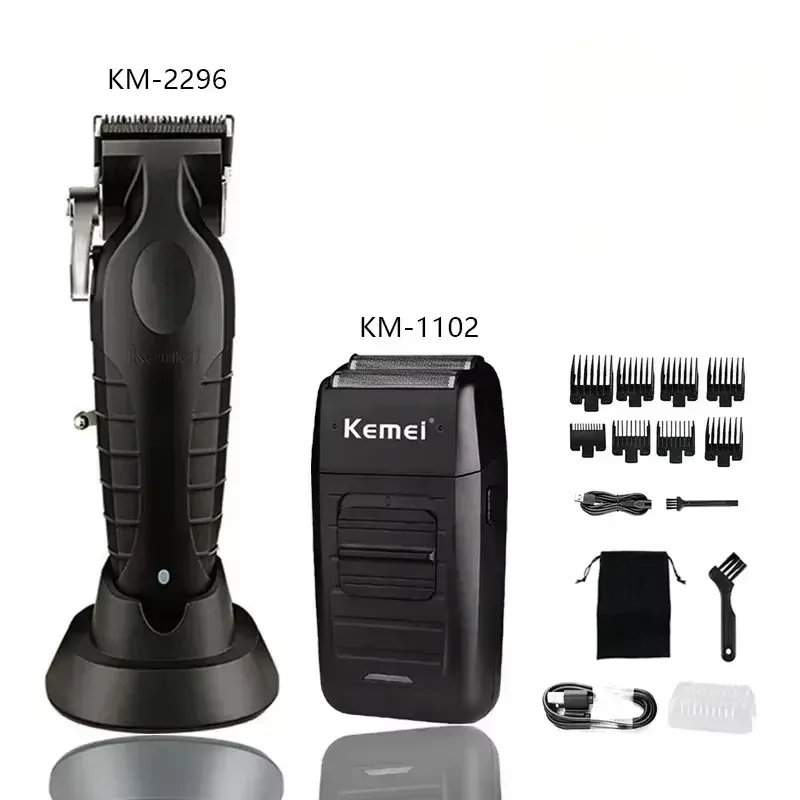 Kemei Haarschneidemaschine Kit KM-2296 KM-2299 KM-1102 Elektrische Haarschneidemaschine für Herren Professionelle Haarschneidemaschine Clipper