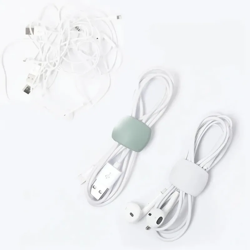 Kabelaufwickler Kabelorganisator-Clips Maus-Kabel Kopfhörer-Halter USB-Ladegerät-Halter Schreibtisch-Organizer Kabelschutz