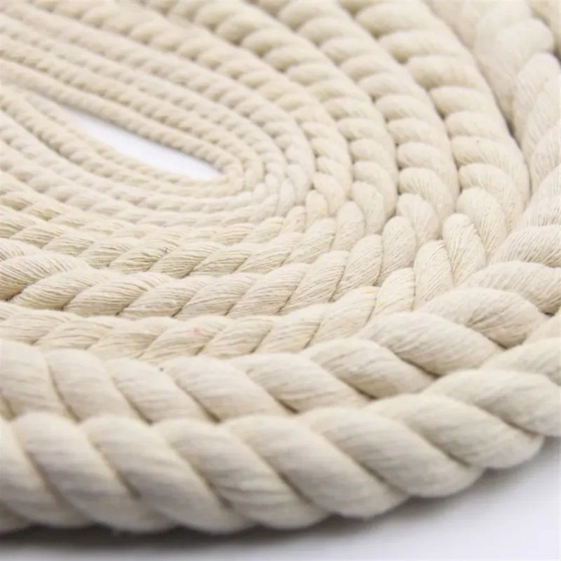 Makramee-Schnur, gedrehte Schnur, Baumwollschnur für handgefertigte natürliche beige Schnüre, Seilfaden, DIY-Handwerk, Stricken, Herstellung von Wandbehängen