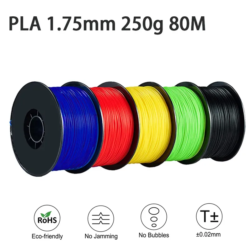 Easythreed 3D-Druckfilament PLA 250 g Länge 80 m Durchmesser 1,75 mm FDM-Druckmaterial