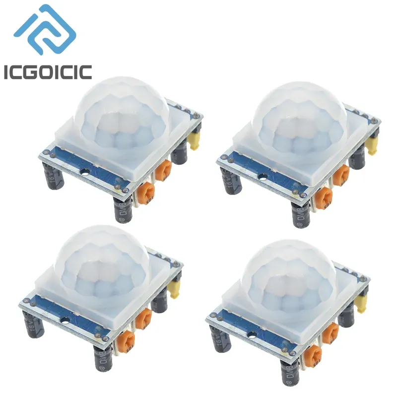 1-10 stücke HC-SR501 Einstellen IR Pyroelektrische Infrarot PIR Motion Sensor Detektor Modul Für Arduino Für Raspberry Pi Kits + fall