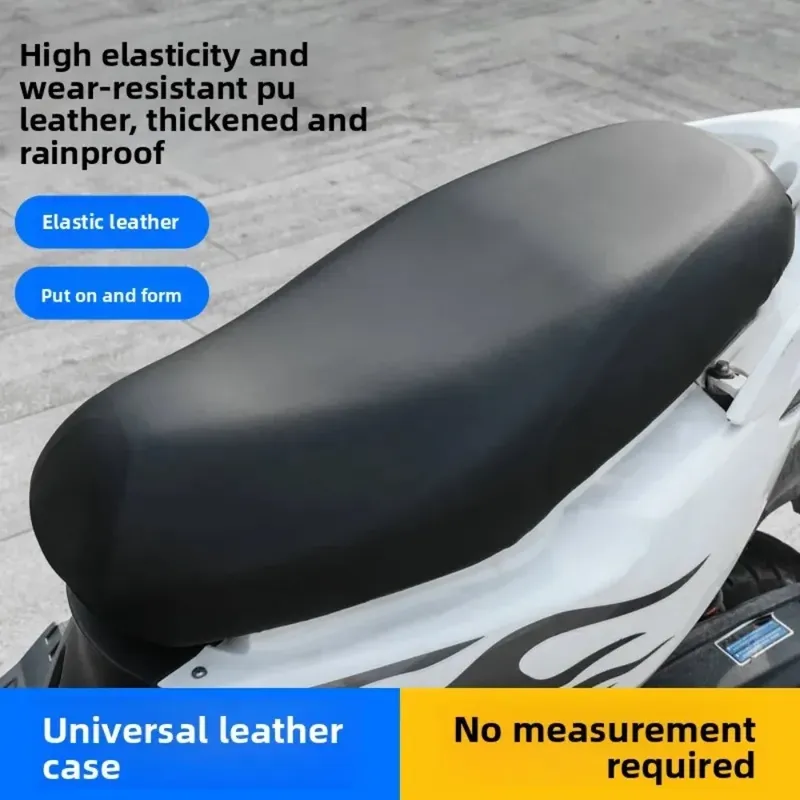 Allwetter-Sitzbezug aus PU-Leder – wasserdichter Sonnenschutz für Motorräder und Roller