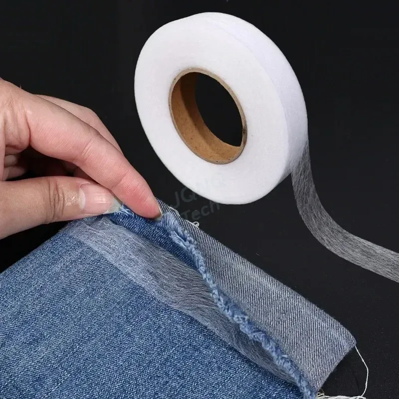 Selbstklebendes Hosenkantenband zum Aufbügeln, DIY Jeans-Kleidung Verkürzen, für Hüte und Kleidung, Heißschmelz-Doppelseitiges Klebeband, Nähwerkzeug