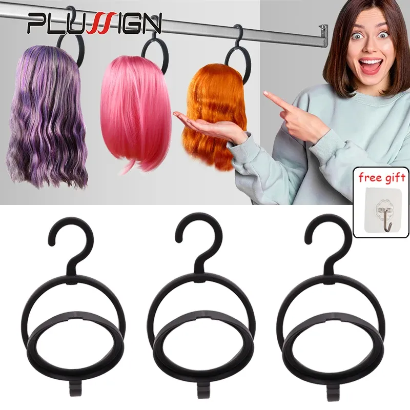 Hängender Perückenständer für Perücken, weiß, schwarz, Perückenaufhänger für mehrere Perücken, langlebiger Perückenhalter für Salon-Display, Wand-Perückenständerhalter