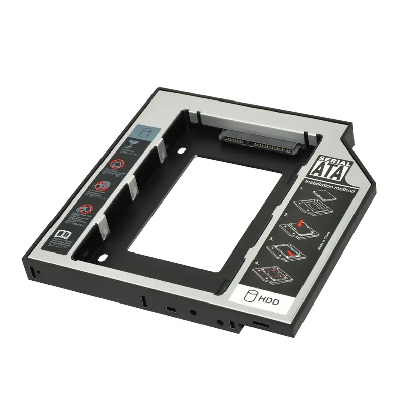 Für Laptop DVD-ROM 9,5 mm/12,7 mm Universal 2nd Hdd Caddy SATA 3.0 Adapter für 2,5 Zoll SSD Gehäuse Festplattengehäuse