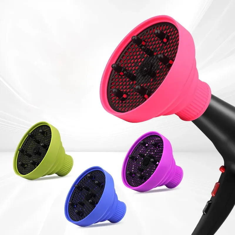 1 stück Salon Silikon Haartrockner Diffusor Abdeckung Einstellbare Temperatur Beständig Dispersion Trocknen Haartrockner Abdeckung