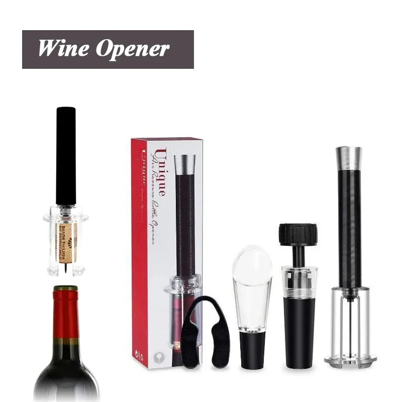 Wein Opener Luftpumpe Druck Vakuum Wein Flasche Korkenzieher Edelstahl Pin Typ Cork Out Werkzeug Wein Opener Bar Zubehör - 4.91 EUR
