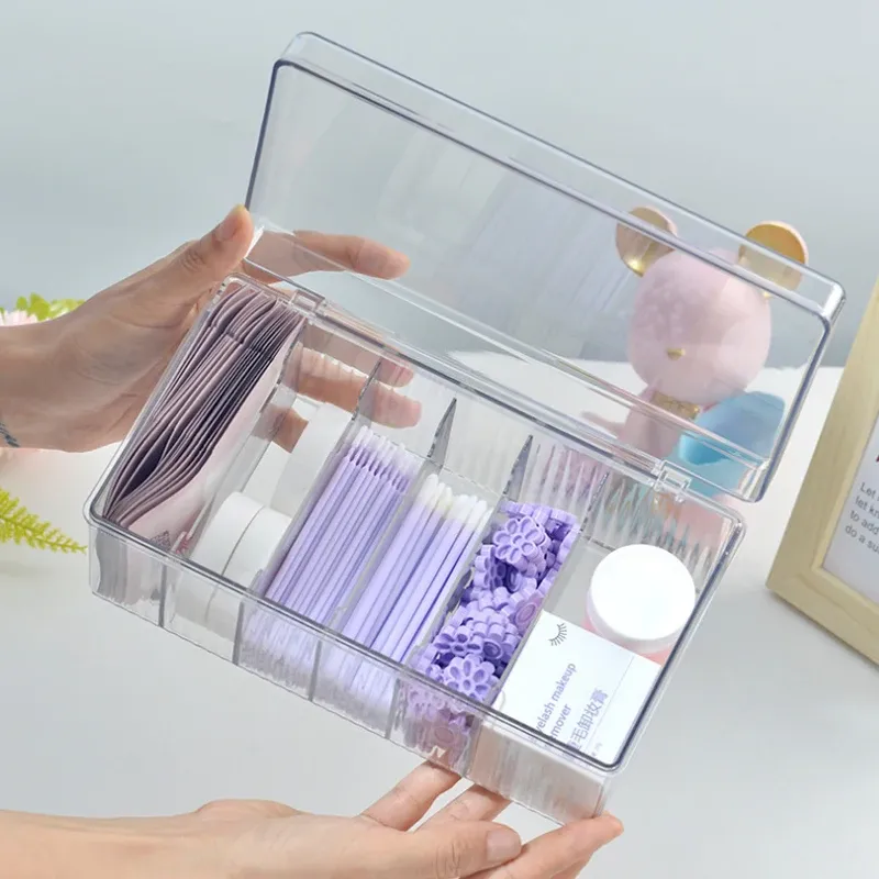Wimpern Aufbewahrung sbox mit Deckel Pfropfen Desktop Aufbewahrung sbox Acryl transparente Aufbewahrung exklusiv für Wimpern Stylisten in Schönheit