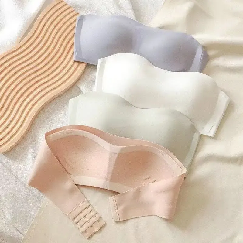 Sexy Nahtlose Rohr Top Bh Unsichtbare trägerlosen Bhs Frauen Unterwäsche dünne Nicht slip Push-up Bralette Drahtlose Weibliche Dessous