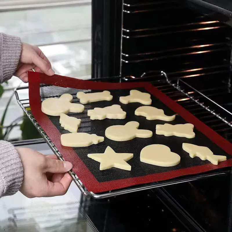 30x40cm Silikon Grill matte Backblech atmungsaktive Cookie Brot matte Ofen Mikrowelle Hochtemperatur-Back-Küchen werkzeuge