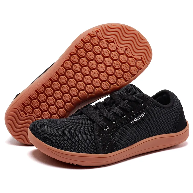 HOBIBEAR Herren-Schuhe mit weitem Barfuß für Unisex, Trailrunning, rutschfeste, minimalistische Wanderschuhe