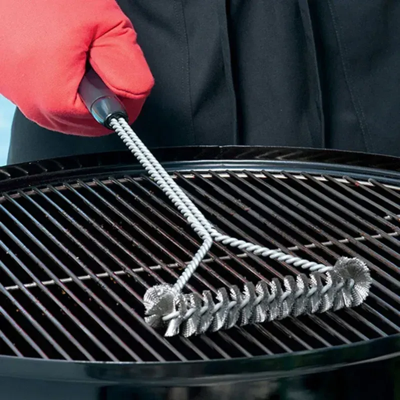 Grillbürste Reinigungswerkzeug Edelstahl Antihaft-Reinigungsbürste Grillzubehör Grillbürste aus Edelstahldraht