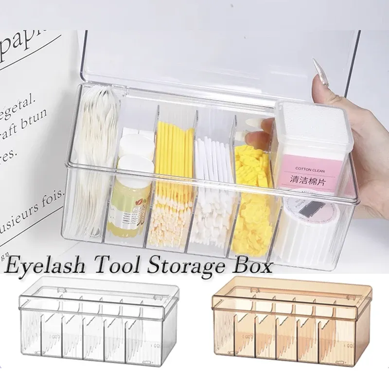 Transparente Wimpern Schönheit Organizer Display Rack Make-Up Baumwolle Tupfer Lagerung Box für Pfropfen Wimpern Wimpern Verlängerung Liefert