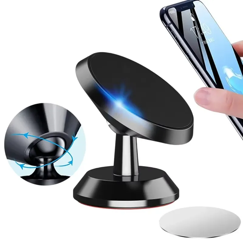 Magnetischer Autotelefonhalter, Halterung zum Aufkleben auf der Armaturenbrettwand für iPhone, Samsung, Xiaomi, Huawei, mobile Handyunterstützung