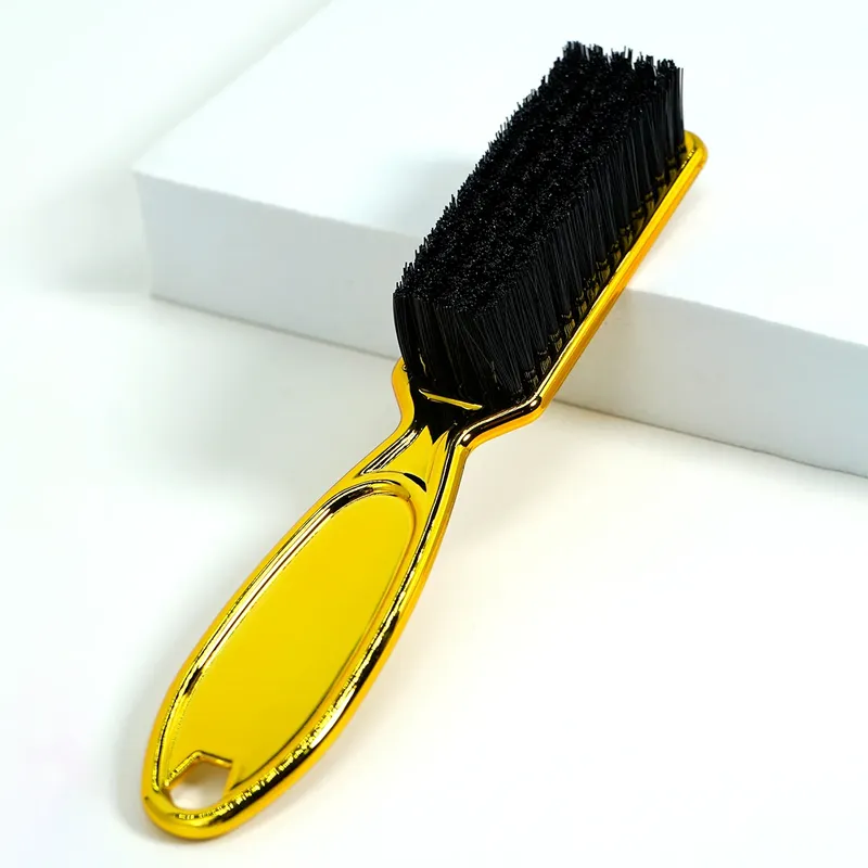 Drei Farben Barber Neck Duster Pinsel Professionelle Rasur Bart Pinsel Barber Vintage Öl Kopf Form Carving Reinigung Pinsel Werkzeuge