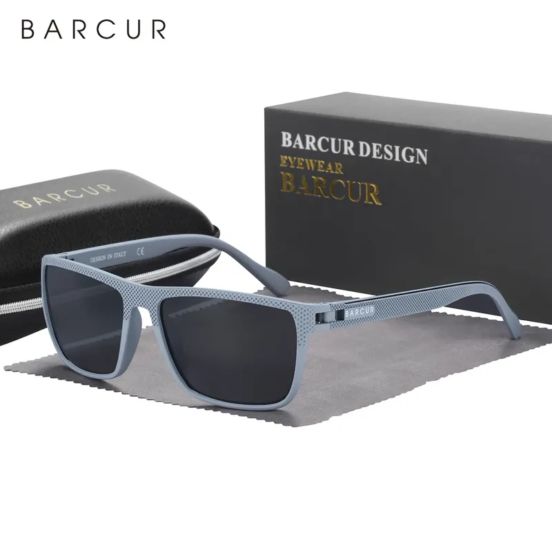 BARCUR Outdoor-Sonnenklasse für Herren, polarisiert, FishingTravel TR90, leichte Sonnenbrille, Damen-Brillenzubehör, Oculos