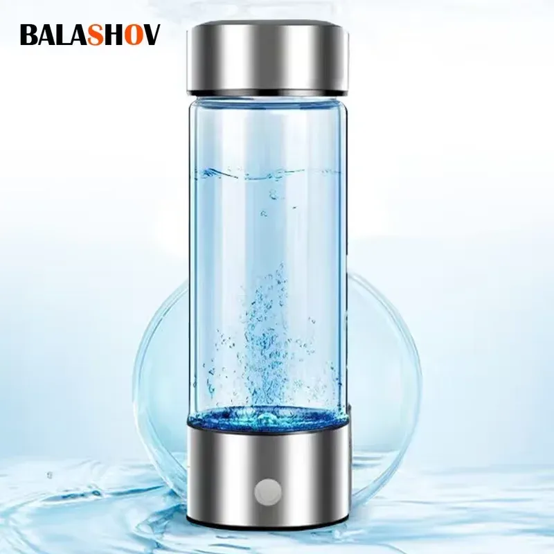 420 ml wasserstoffreicher Wasserbecher, elektrischer Wasserstoffreicher Wassergenerator, Flasche, Titan-Qualitätsfilter, tragbarer, antioxidativer Lonizer