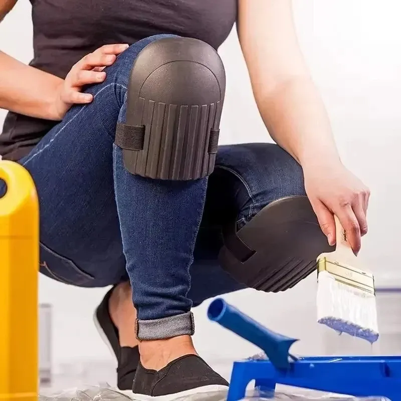 Verstärkte Feuchtigkeitsbeständige Knieschoner 1 Paar für Fliesenleger, Maurer, Bodenarbeiter, Gartenarbeit und Handarbeit