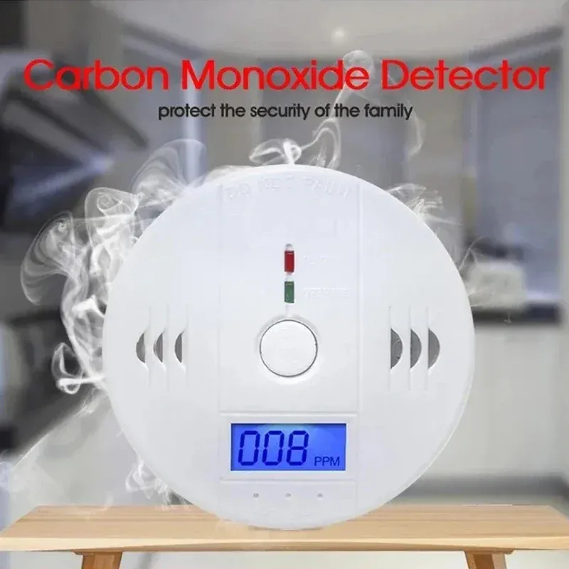 Kohlenmonoxid Alarm Rauch Alarm Co Detektor LCD Display Alarm Hause Drahtlose Toxische Gas Leck Detektor Feuer Sound Alarm