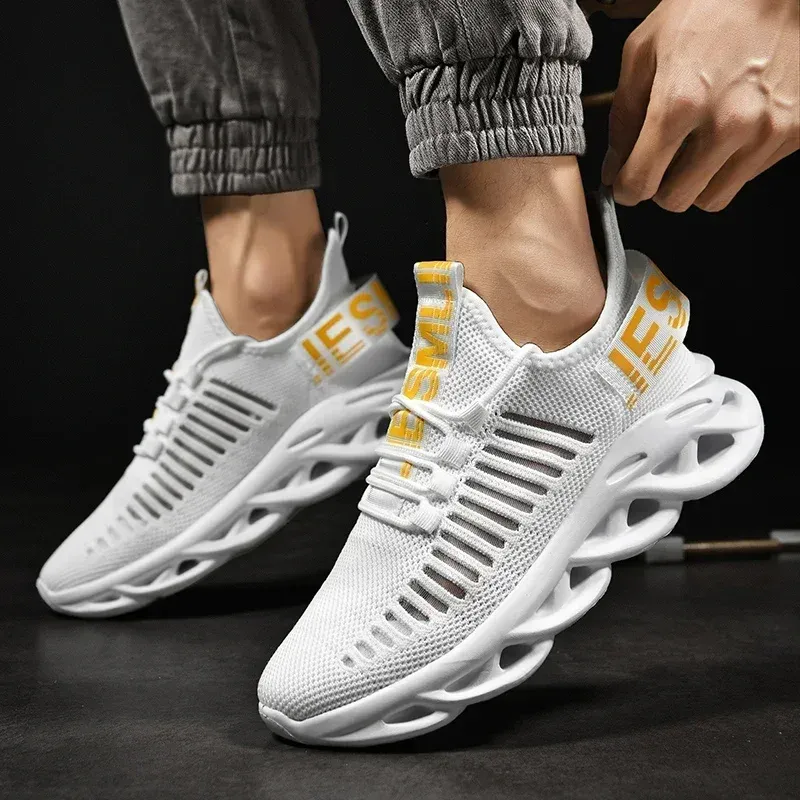 Maedef Männer Schuhe bequeme lässige Turnschuhe atmungsaktive Plattform Laufschuhe Mann Mesh Tenis Sportschuhe Waling Tenis Masculino