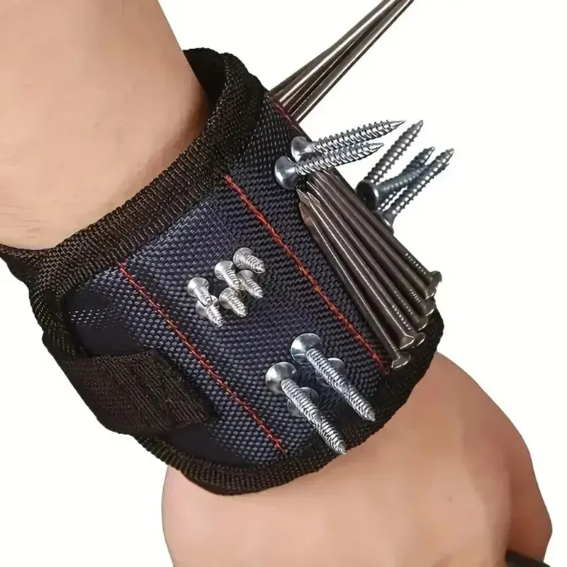 Leistungsstarkes magnetisches Werkzeug, magnetisches Armband – zum Befestigen von Schrauben, Nägeln, Bohrern und stark magnetischen Werkzeugteilen