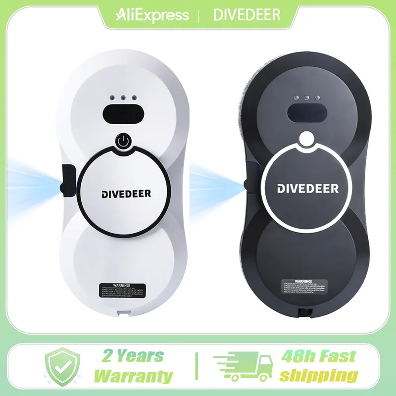 DIVEDEER Wasserspray-Fensterreinigungsroboter, intelligenter, hochhausiger, doppelseitiger, bürstenloser Motor, Glasreiniger, Sprühtyp